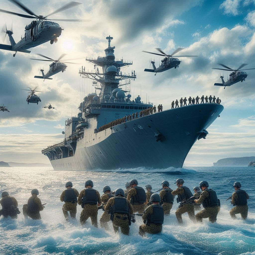 military exercise tasman sea