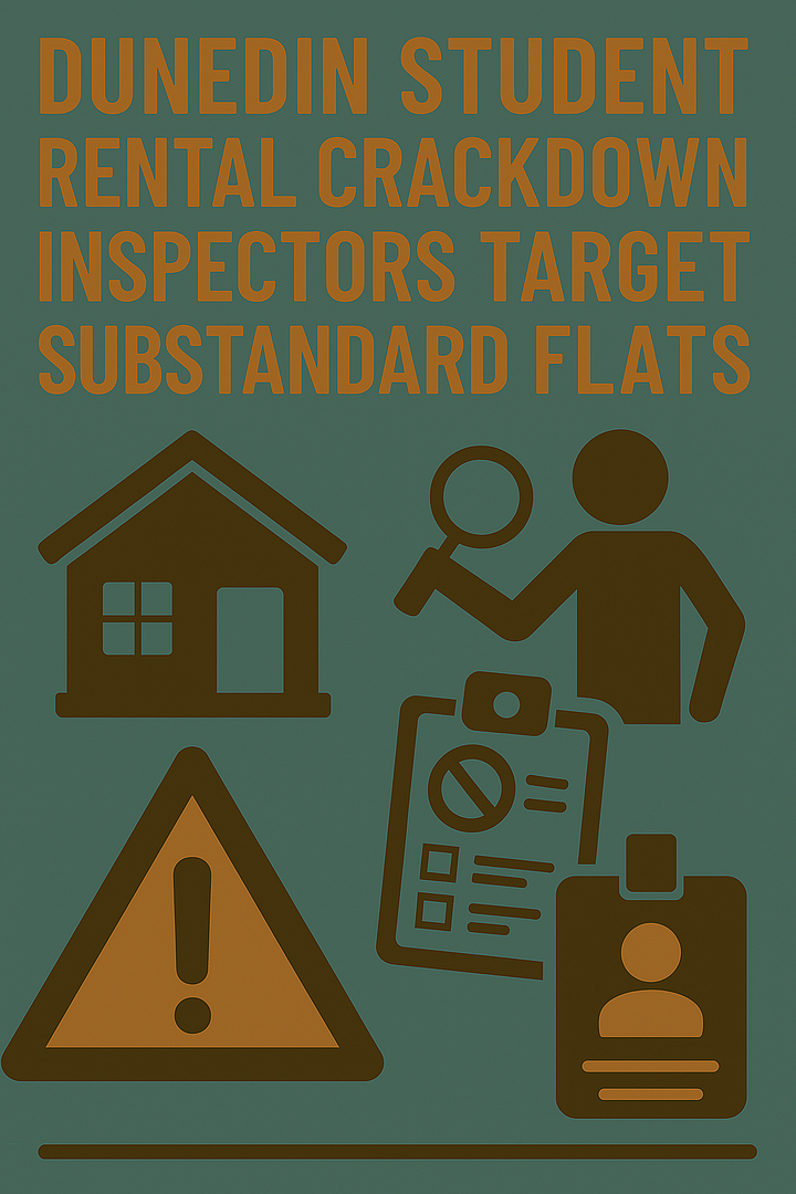 Dunedin Student Rental Crackdown: Inspectors Target Substandard Flats